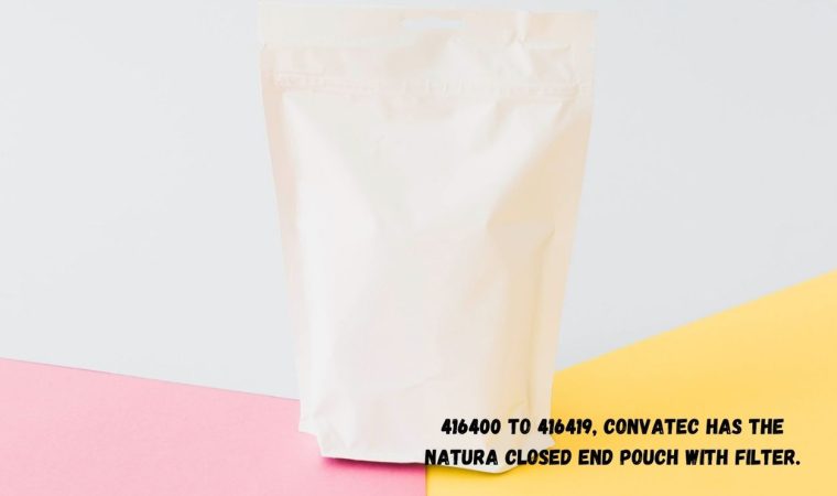 From 416400 to 416419, Convatec has the Natura Closed End Pouch With Filter.